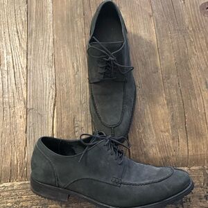 Cole Haan Dark Gray Suede Oxfords